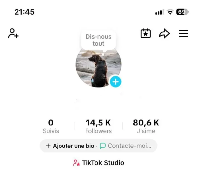 FR France| Account 14.5K Real Followers /Creator Rewards Program Active/80.6K Real Likes/ Email Include