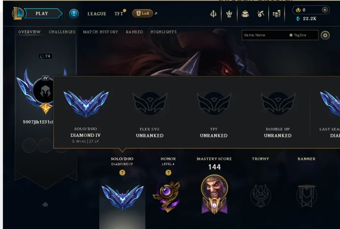 EUW EX MASTER | D4 72% WR | 90+ CHAMPS | 10 SKINS/ HANDMADE