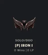 [EUNE] Season 2026 - Iron 1 - 0W - 1L - Placements - LOW MMR - HANDDERANK - 53K Be - Safe - Instant