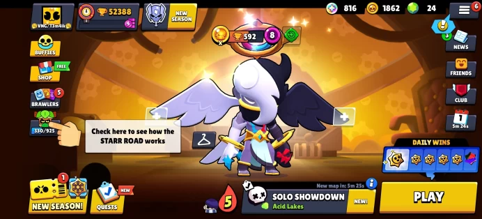 [Code 8981] Level 172 / 52k Trophy + 218 Skins / Very Cheap