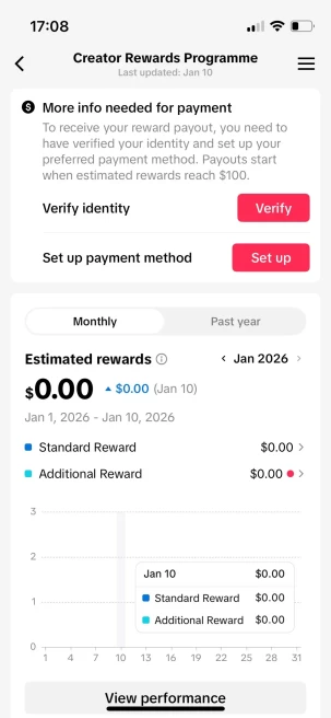 Instanly Delivery/ Monetized 29K Real Followers+720K Real Likes Account/ Creator Rewards Program Activated/ Live Stream/ Full Access