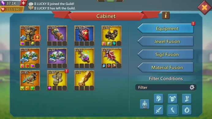  LORD1230 - 993M Mights (T5) VIP 15  | 2 cup gold + Orange Equipment | ATK 759+ | 549M Research | 19M Troop  37K Gem | 11 Migrations Scroll
