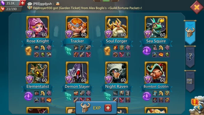 LORD1232 - 1B6 Mights (T5) - Vip 15 - ATK 607+ | Orange Equipment - 34M Troop - 713M Research - 353K Gem - lots of resources - 8 Migrations Sc
