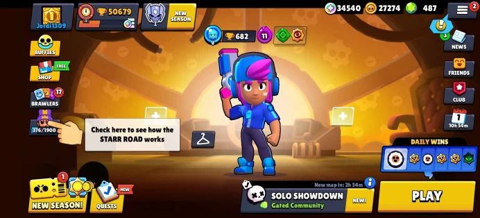 [Code 8999] Level 163 / 50k Trophy + Shelly Star / Old Skins / Very Cheap