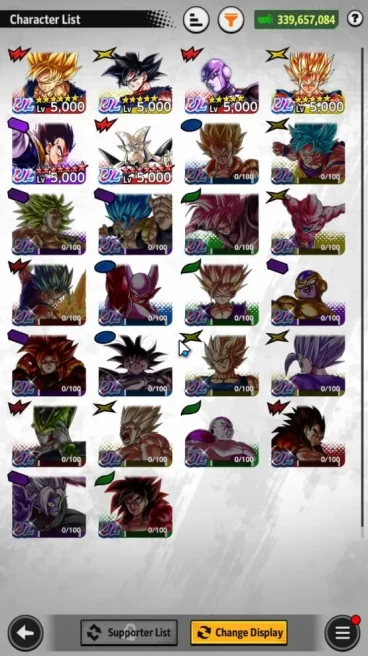 339M Total Power|LV161|6 UL+ 20 LL|Ultra Instinct Sign Goku,Hit,Super Vegito,Omega Shenron,SSaiyan Goku,Etc|Android|SS(DBL910)