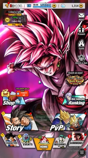 143M TotalPower|LV160|5 UL+ 11 LL|Super Full Power Saiyan 4 Goku,Ultra Instinct Sign Goku,Rose Goku Black,Etc|Android|SS(DBL911)