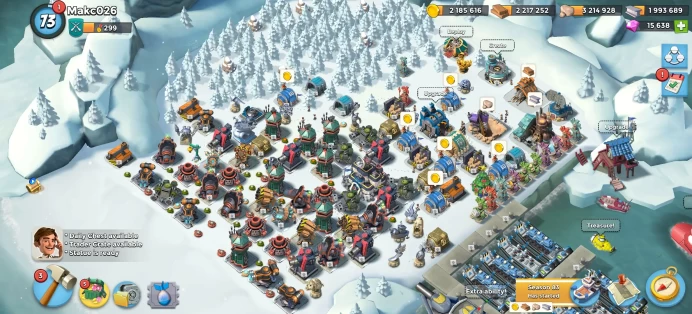 [Code 9012] [Android/IOS] Level 73 / HQ 25 + 15k Diamonds / Powder 3590 / Very Rare