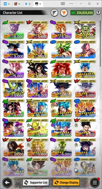 254M Total Power|LV156|6 UL+ 26 LL|Super Full Power Saiyan 4 Goku,Super Janemba,Ultra Instinct Sign Goku,Etc|Android|SS(DBL913)