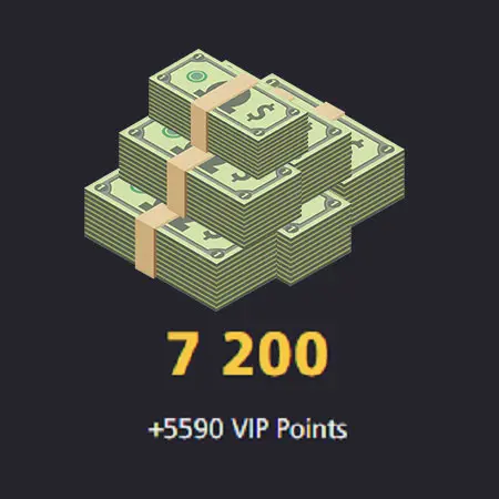 8BP - 7200 Cash+5590 VIP Points - Top Up - Android/IOS - Global