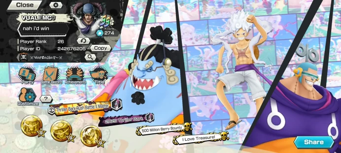 ANDROID+IOS- Good Account- 5 Ex max+ lots of items+ good medals+ BF good star (O6)