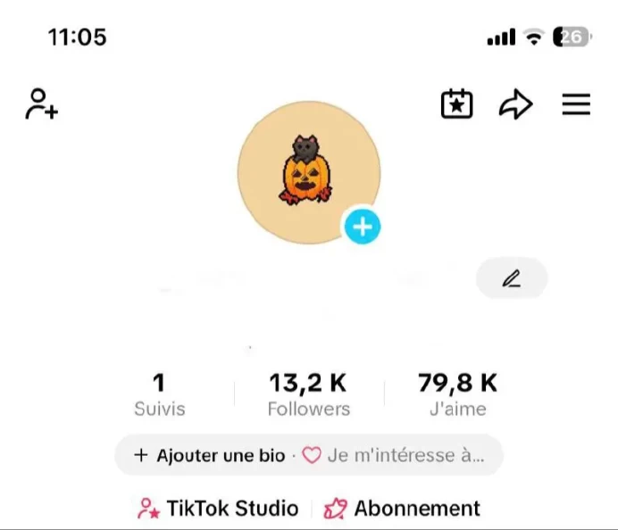 FR France| Account 13.2K Real Followers /Creator Rewards Program Active/79.8K Real Likes/ Email Include