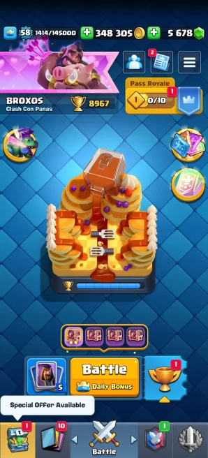 [Code 9025] Level 58 / 2 Cards Max + 7 Skins Towers / Very Cheap