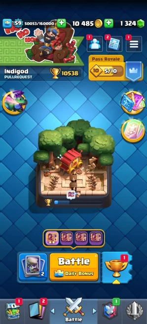 [Code 9026] Level 59 + BS 26k Trophy / 9 Cards level 15 + 12 Skins Towers / Very Cheap