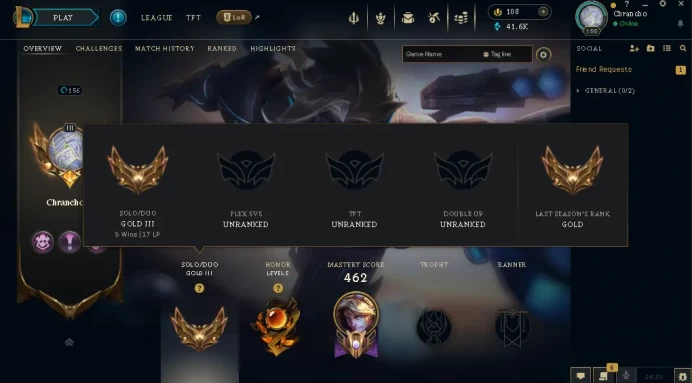 EUW -(S16) GOLD 3 %72WR - 172 Champ - 242 Good Skins(3 Ultimate, 2 Mythic, 13 Legendary, 72 Epic) - 40.9K BE -HONOR 5- S2 ACC - FULL ACCES