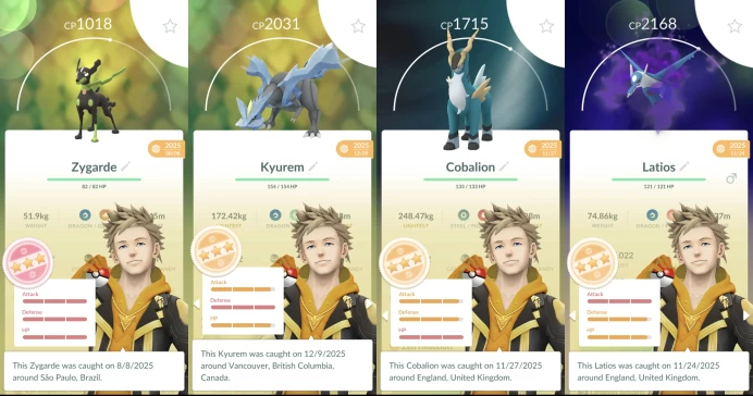 Level 70 Account || 6M Dust, 4-Star Zygarde, 8 Shiny Legends, 451 Total Pkm, 108 Legends, 7 Perfects, 93 Shinies, 1 Dynamax, Team Instinct. o050
