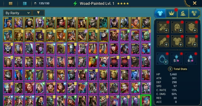 Starter acc with 2 Maneaters : 84k energy / 56 mln coins / Tomb Lord, Astralith, Arix, Ninja + 19 Login Legendaries / Demytha
