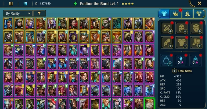 Starter acc with Marichka : 86k energy / 59 mln coins / Prince Kymar, Maulie, Jintoro, Arix, Ninja + 19 Login Legendaries