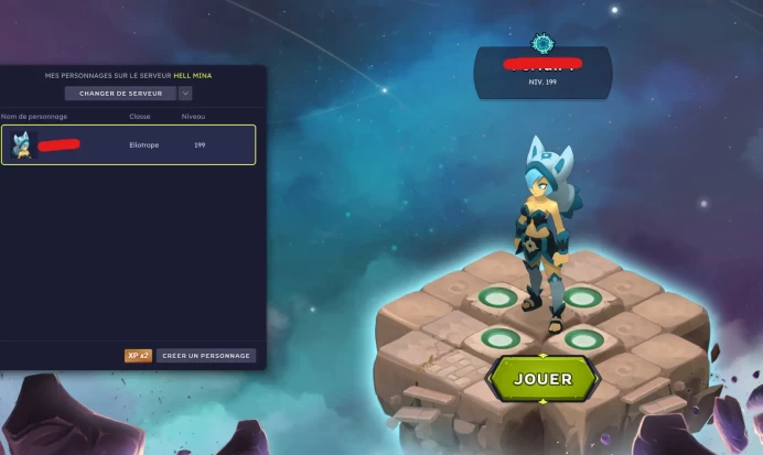 [Hellmina] Eliotrope LVL 199 +1M Kamas - Non Certifié - Compte UP à la main - Instant Delivery !