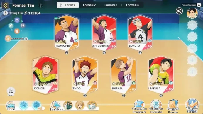 SEA|Lvl 45| 4 UR [Sakusa+Memo,Wakatoshi+Memom,Bokuto+Memo,Komori]+11 SSR[Shirabu,Tendo,Reon,Tanaka,Kuroo,ETC]|Log Google(HFH944)