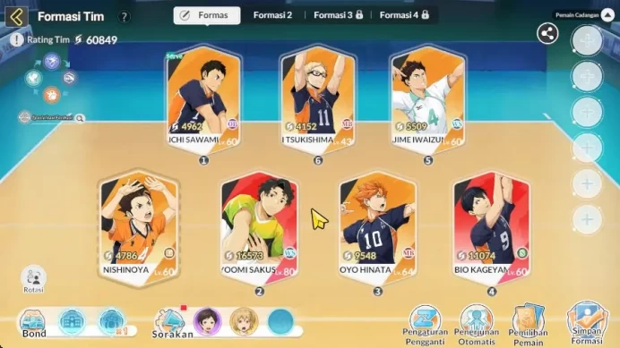SEA|Starter|Lvl 34|2 UR[Kageyama+Memo,Sakusa]+10 SSR[Hinata,Daichi,Nishinoya,Iwaizumi,Tsukishima,Tendo,ETC]|Log Google(HFH951)