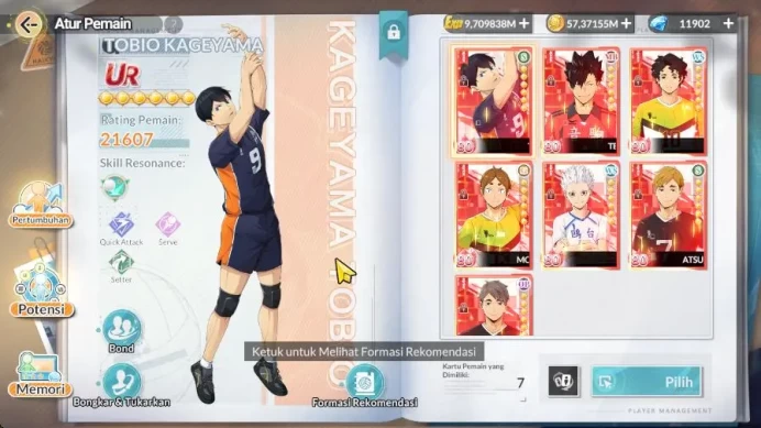 SEA|Lvl 55|11,9K Dm|7 UR[Sakusa+Memo,Kageyama+Memo,Hoshiumi+Memo,Osamu+Memo,Kuroo+Memo,Komori,Atsumu]+16 SSR|Log Google(HFH953)