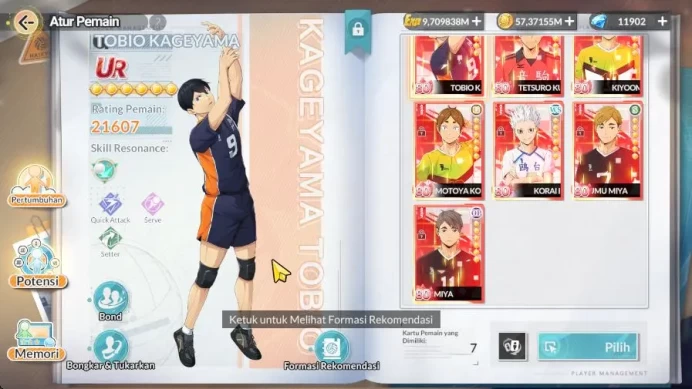 SEA|Lvl 55|11,9K Dm|7 UR[Sakusa+Memo,Kageyama+Memo,Hoshiumi+Memo,Osamu+Memo,Kuroo+Memo,Komori,Atsumu]+16 SSR|Log Google(HFH953)