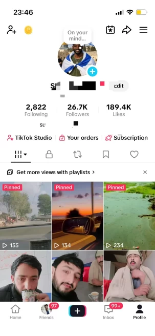 Instanly Delivery/ Monetized 26K Followers+180K Likes Account/ Creator Rewards Program Activated/ Live Stream/ Full Access