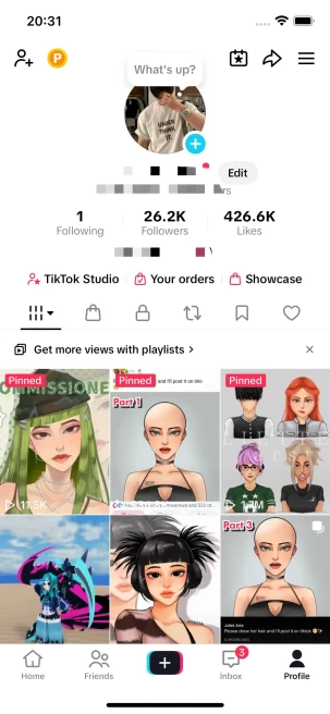 Instanly Delivery/ 20K Real Followers+360K Real Likes Account/ Tiktok Shop For Creator/Live Stream/ Full Access