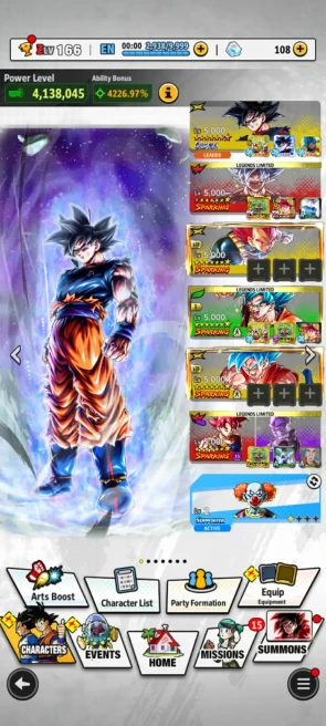 ANDROID+IOS- UL Goku Uis Full+25 LF (Ui Goku 8s+GokuHit+Goku pur+god ss Goku+Vegeta) Good Equipment (D109)
