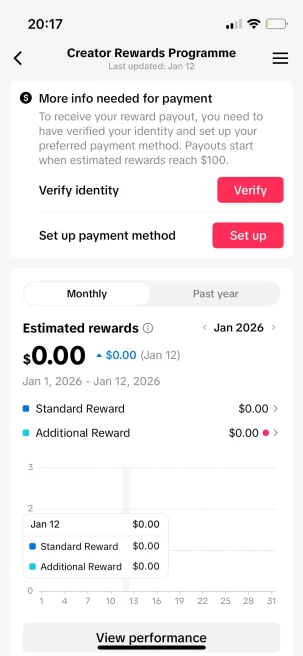 Instanly Delivery/ France Monetized 16K Followers+150K Likes Account/ Creator Rewards Program Activated/ Live Stream/ Full Access