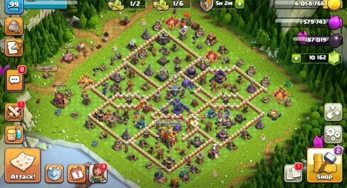 Clash of Clans SC ID-//Android&IOS-16TH/LVL99max YMX23G77/260114