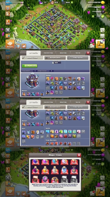AR179- TH15 Near Max | XP 223 | BK80 AQ85 MP61 GW62 RC32 | +6062 Gems | Strong Equipment | 100% Secure SCID | iOS & Android