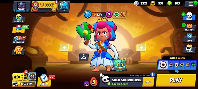 [Code 9051] Level 208 / 56k Trophy + 311 Skins / Very Cheap