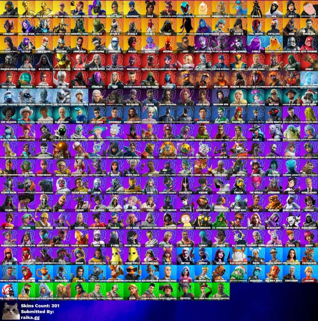 [3in1] / Instant • FN (All Platforms) • 301 skins • OG STW • 1k VB • Gold Midas & Brutus • Master Chief Black • Take the Elf • Full Access