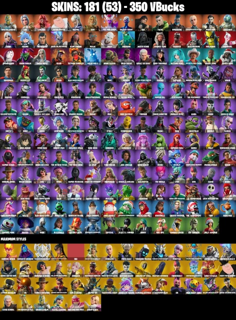 [PC|XBOX] 180 SKINS / Renegade Raider / Malik / Spectra Knight / Leviathan / Nezumi / The Cube Queen / Torin / Galaxy Scout
