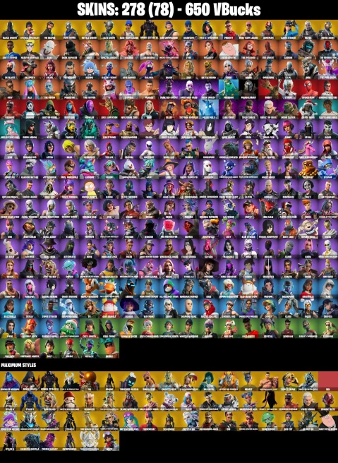 [PC|XBOX] 277 SKINS / Black Knight / Sparkle Specialist / The Reaper / Blue Squire / Royale Knight / Elite Agent / Blue Team Leader