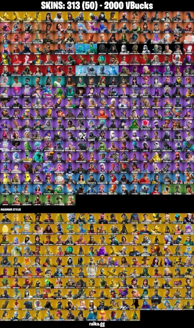[PC] 313 SKINS / Gold TNTina / Gold Brutus / Gold Meowscles / Gold Midas / Grind / Elite Zadie / Clutch / Shady Doggo