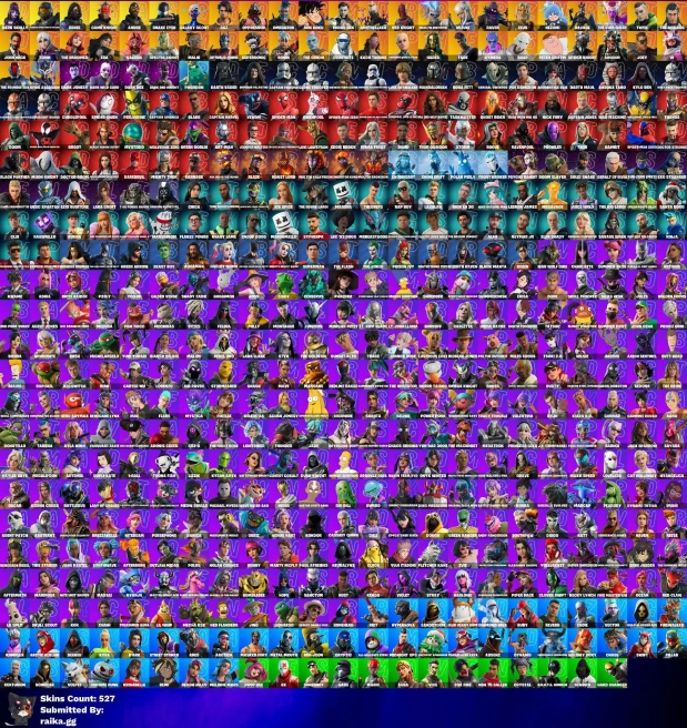 [PC/PSN/XBOX] 527 skins | Dark Skully | Master Chief (Matte Black) | Renee | Game Knight | Andre | Snake Eyes | Galaxy Scout | Raz | Omegarok