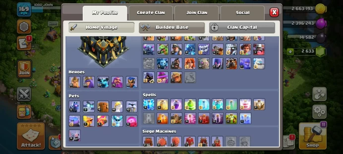 TH17 | 9 EPIC EQUIPMENT | HIGH LEVEL HEROES | FREE NAME | LOTS OF MAGIC ITEMS WAR STARS MAGIC ITEMS EQUIPMENT EPIC HERO SKIN GEMS