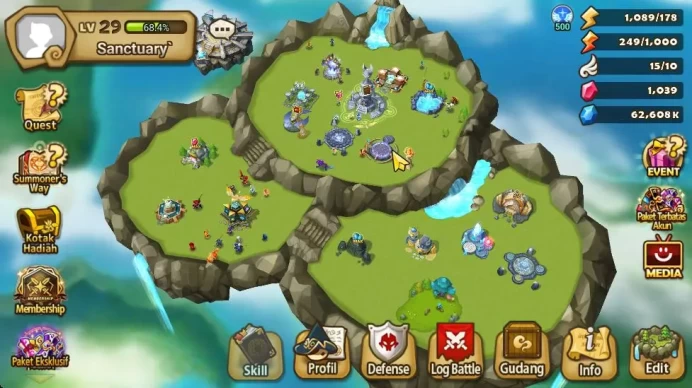 GLOBAL|Lv 29|1 LD[Artamiel]|6 LD5 Total(Velajuel,Chow,Brita,Eleni,Etc)+ 7 6* Monsters+ 1K Crystal|Hive|Check SS(SWR945)