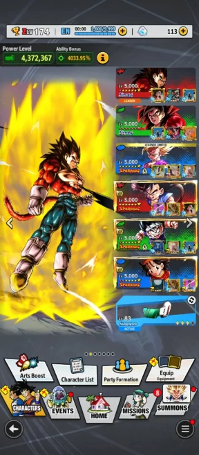 Team GT+UL ss4 Goku Full+UL ss4 Vegeta 8S+UL ss4 Gogeta+ 27 LF (new ss2 gohan+gogeta+baby 2+ss4 Gogeta+ss4 Goku)Vip Equip For Team (D111)