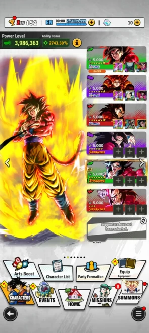 ANDROID+IOS- Team GT+ UL ss4 Goku 8S+UL ss4 Vegeta 8S+UL ss4 Gogeta 8S+ 21 LF (ss4 Goku+ss4 Gogeta+ss4 GokuVegeta) Have Equip (D113)