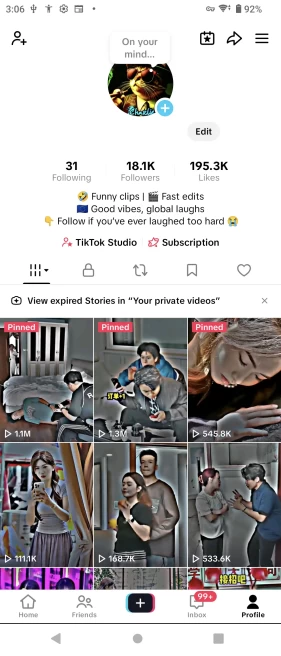 100% Monetized Account Creator Rewards Program Active | 18k Real Followers 195k Likes| Real Screenshots + Full Access + Account in Good Standing
