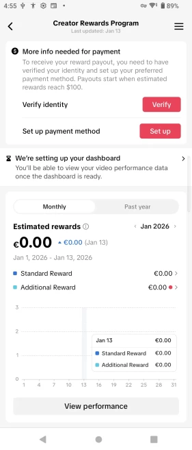[Discounted] Germany Monetized Creator Rewards Program Account | 10K Authentic Followers & 311K Likes | Verified Screenshots + Instant Delivery