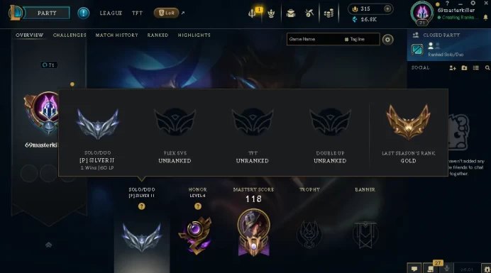 EUW -(S16) SILVER 2(60LP) %100WR 1/0L- 54 Champ - 25 Good Skins(1 Mythic, 3 Legendary, 5 Epic) - 26.8K BE - S7 ACC - FULL ACCES - CHEAP