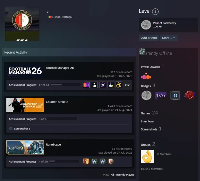 24Game-CS2 Prime+8Medals(Operation Wildfire/2016-2017-2020-2021 Service Medal/5Y/Loyalty Badge/Global Offensive Badge)