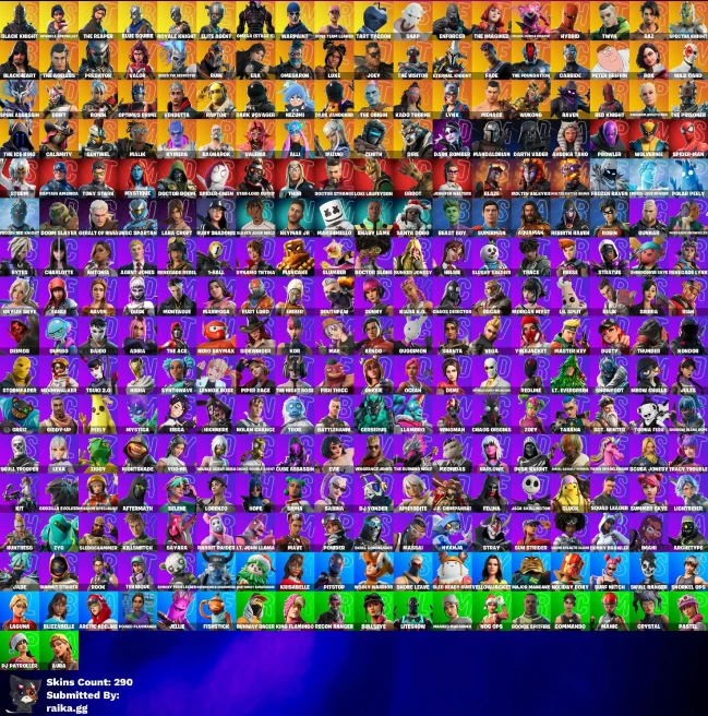 [PC/PSN/XBOX] 290 skins | OG STW | Black Knight | Sparkle Specialist | The Reaper | Blue Squire | Royale Knight | Elite Agent
