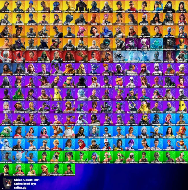 [PC/PSN/XBOX] 201 skins | Travis Scott | OG STW | The Reaper | Elite Agent | Blue Team Leader | Astro Jack | Gold Midas | Omega (stage 5)