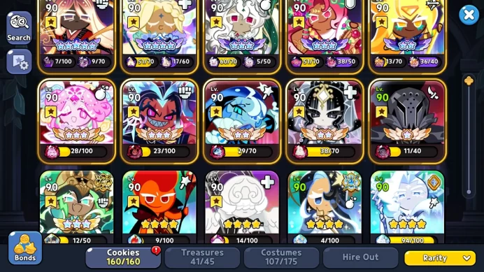 CRK413: Lv57 - 3346k Powers - Castle level 14 - 160 Cookie | Eli 3 - DarkCao