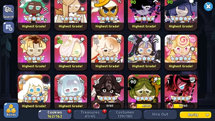 CRK414: Lv57 - 4452k Powers - Castle level 14 - 160 Cookie | Eli 2 - DarkCao